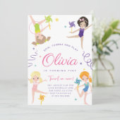 Gymnastique Invitation à la fête d'anniversaire ・  (Debout devant)