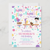 Gymnastique Invitation Anniversaire Gymnastique (Devant)