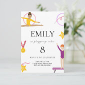 Gymnastique Invitation Anniversaire Pour Enfants (Debout devant)