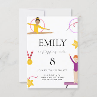 Gymnastique Invitation Anniversaire Pour Enfants