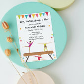 Gymnastique Invitation d'anniversaire