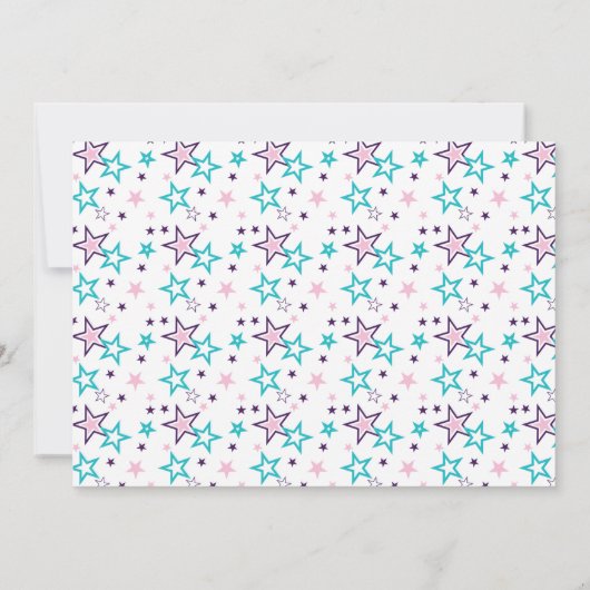 Gymnastique Invitation d'anniversaire avec envelop (Dos)