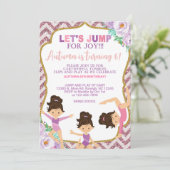 Gymnastique invitation d'anniversaire fille. (Debout devant)