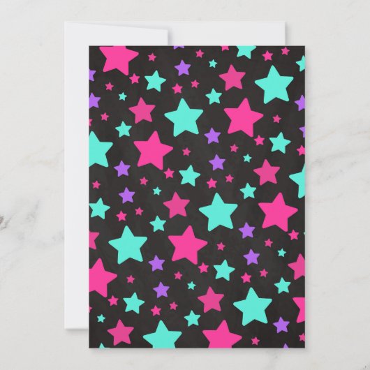 Gymnastique Invitation d'anniversaire / Fille / Ta (Dos)