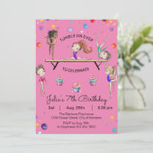 Gymnastique Invitation d'anniversaire | Gymnastiqu (Debout devant)
