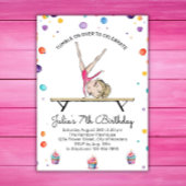Gymnastique Invitation d'anniversaire | Gymnastiqu