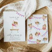 Gymnastique Invitation d'anniversaire | Gymnastiqu