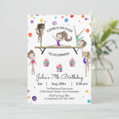 Gymnastique Invitation d'anniversaire | Gymnastiqu (Debout devant)