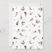 Gymnastique Invitation d'anniversaire | Gymnastiqu (Dos)