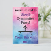 Gymnastique Invitation d'anniversaire | Gymnastiqu (Debout devant)