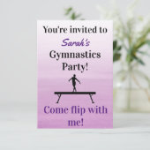 Gymnastique Invitation d'anniversaire | Gymnastiqu (Debout devant)
