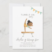 Gymnastique Invitation d'anniversaire | Gymnastiqu (Devant)