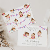 Gymnastique Invitation de fête d'anniversaire