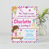 Gymnastique Invitations d'anniversaire pour n'impo (Debout devant)