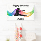 Gymnastique "Joyeux Anniversaire" Banderole coloré (En situation)