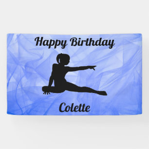 Gymnastique "Joyeux Anniversaire" Bannière Tulle