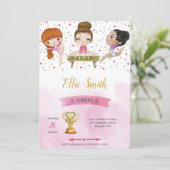 Gymnastique modifiable Invitation d'anniversaire (Debout devant)