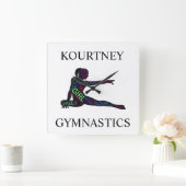 Gymnastique Mot Art Acrylique Horloge Mur (Maison)