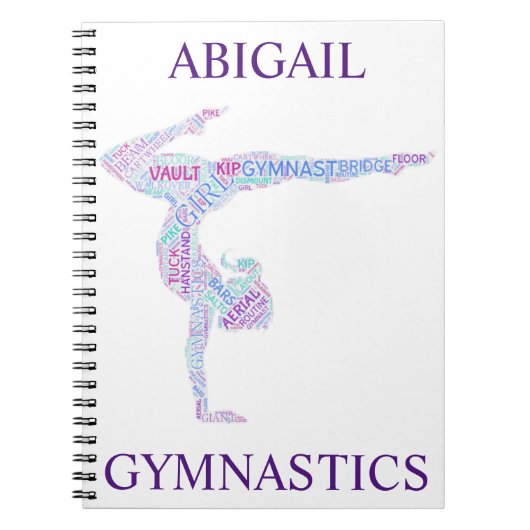 Gymnastique Mot Art Carnet Spiral (Devant)