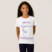 Gymnastique Mot Art Pose T-Shirt Pose Pose Pose av (Devant entier)