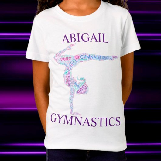 Gymnastique Mot Art Pose T-Shirt Pose Pose Pose av