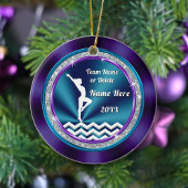 Gymnastique Ornement Plutôt violet, Turquoise et b