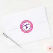 Gymnastique Parti Favoriser Sticker pour une fille (Enveloppe)