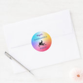 Gymnastique Partie Rainbow Stars Stickers (Enveloppe)