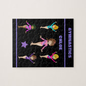 Gymnastique personnalisation du puzzle de la fille (Horizontal)