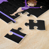 Gymnastique personnalisation du puzzle de la fille (Côté)