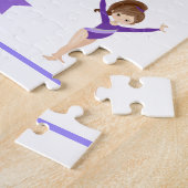 Gymnastique personnalisation gymnaste puzzle fille (Côté)