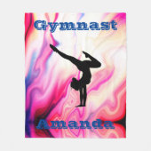 Gymnastique personnalisée Couverture en polaire po (Devant)