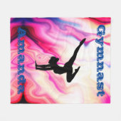 Gymnastique personnalisée Couverture en polaire po (Devant (Horizontal))