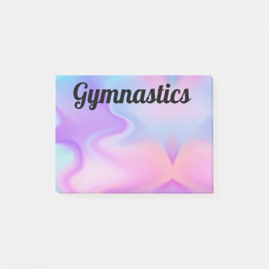 Gymnastique Pink/Purple/Blue Post-It Notes 4 x 3 (Devant)