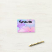 Gymnastique Pink/Purple/Blue Post-It Notes 4 x 3 (Sur un bureau)