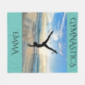 Gymnastique polaire couverture avec nom personnali (Devant (Horizontal))