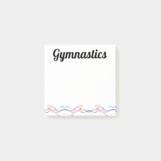 Gymnastique post-it Notes 3x3 des tourbillons de c (Devant)