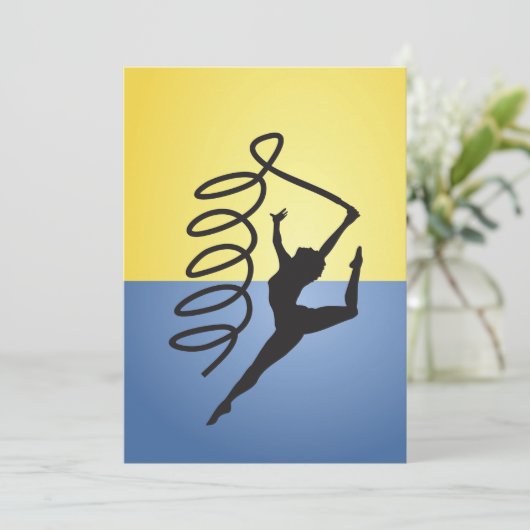 Gymnastique Ruban Invitations de routine (Debout devant)