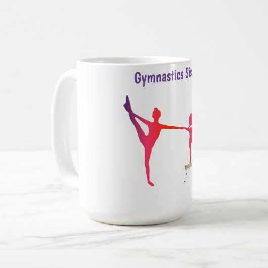 Gymnastique Soeurs Mug (Devant gauche)