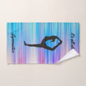 Gymnastique Stripes Serviettes 3 pièces Set avec s (Serviette à main)