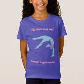 Gymnastique T-shirt fille coeur et âme (Devant)
