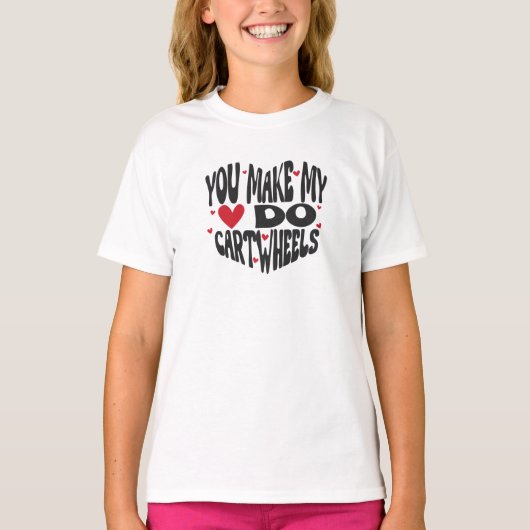 Gymnastique T-shirt Saint Valentin (Devant)