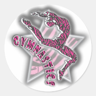Gymnastique Tiger Star Sticker rose