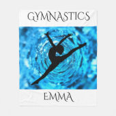 Gymnastique toison couverture avec nom personnalis (Devant)