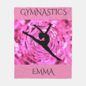 Gymnastique toison couverture avec nom personnalis (Devant)