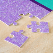 Gymnastique violet / Turquoise Puzzle (Côté)