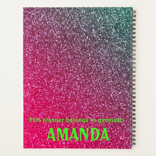 Gymnastique Watermelon Sparkle Neon Word Art (Dos)