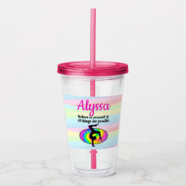 GYMNASTISCHE DOELEN EN DREAMS ACRYL DRINKBEKER