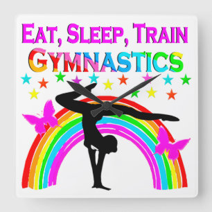 GYMNASTISCHE DOELEN EN DREAMS VIERKANTE KLOK