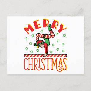 Gymnastische Elf op Beam  Briefkaart